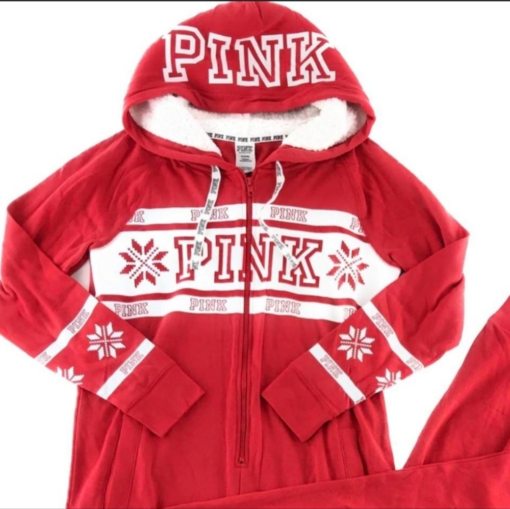 PINK Victoria’s Secret HOODED ONESIE